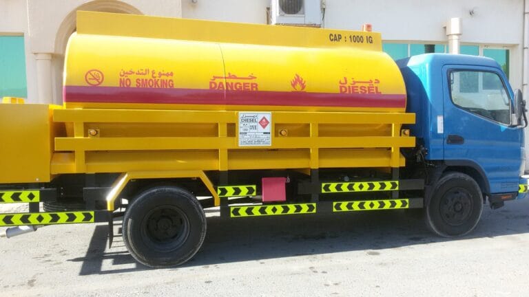 diesel tanker truck delivery service Dubai UAE
